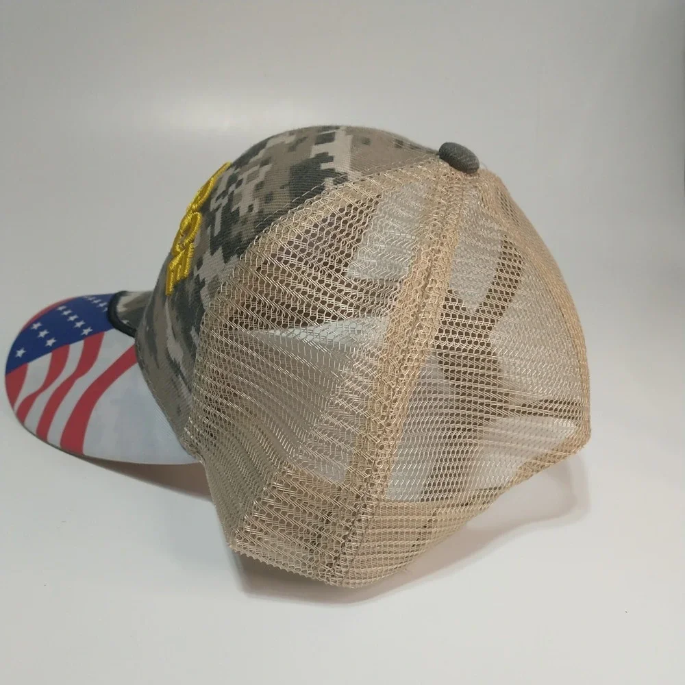 US Air Force Digital Camo Trucker Hat American Flag Mesh Snapback Cap Mens OSFA
